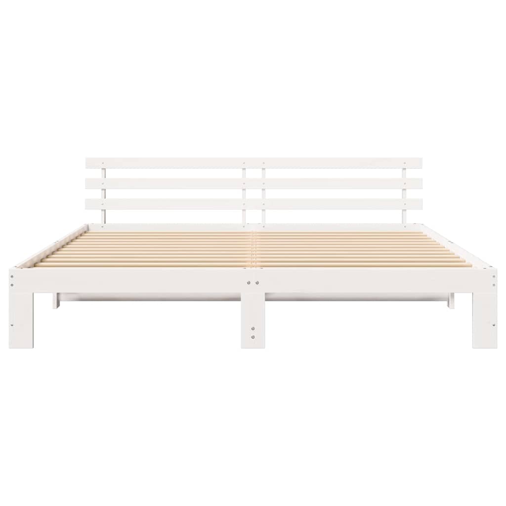 Struttura del letto Bianco 180 x 200 cm Legno massello di pino