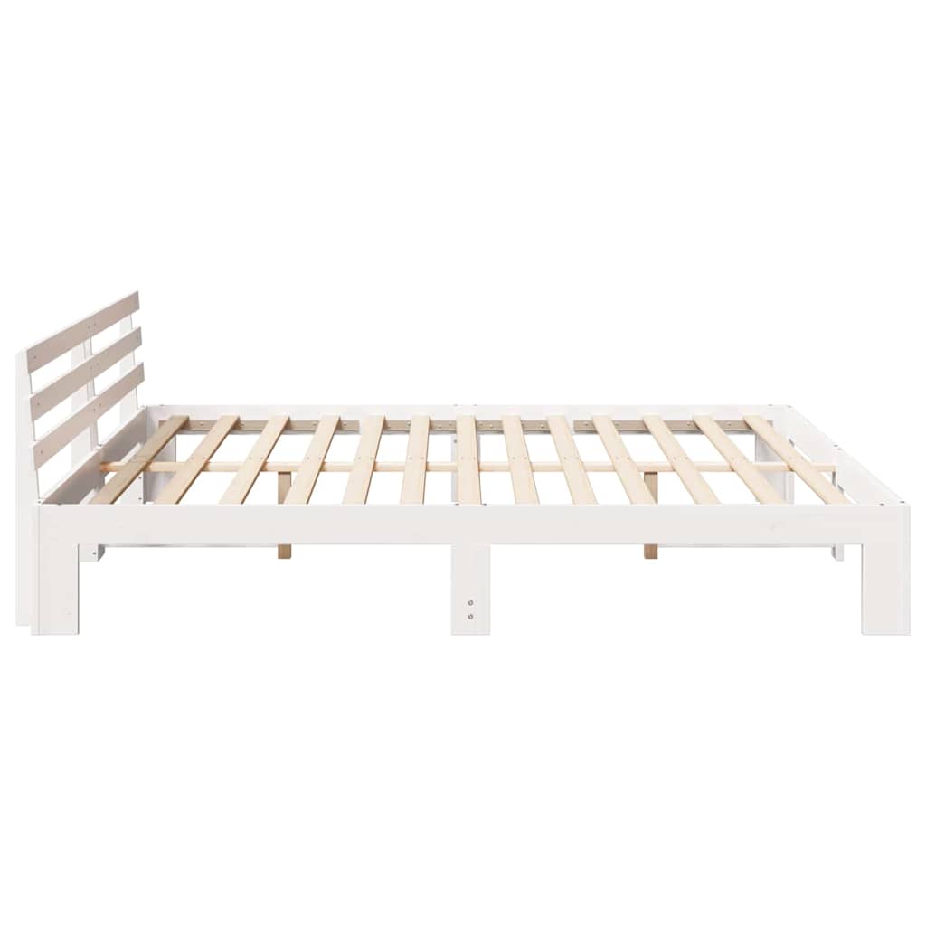 Struttura del letto Bianco 180 x 200 cm Legno massello di pino