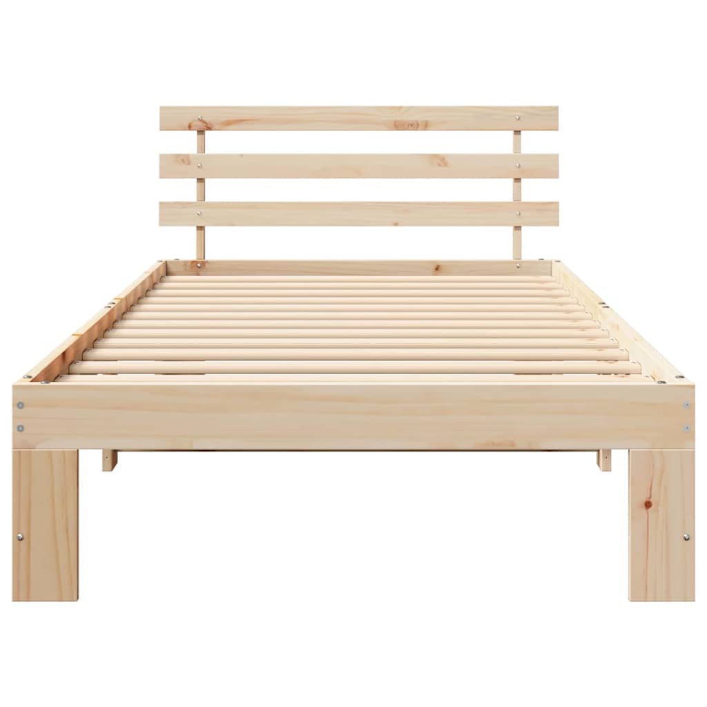 Struttura del letto Marrone 80 x 200 cm Legno massello di pino