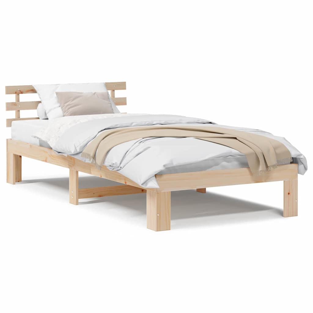 Struttura del letto Marrone 80 x 200 cm Legno massello di pino