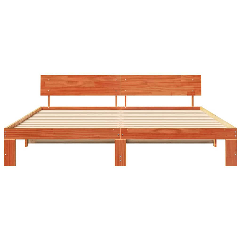 Struttura del letto Marrone 180 x 200 cm Legno massello di pino