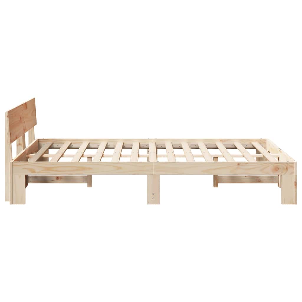 Struttura del letto Marrone 120 x 200 cm Legno massello di pino