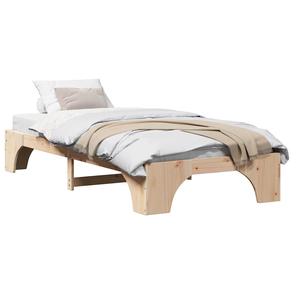 Struttura del letto Pino massello 197 x 82 x 30 cm