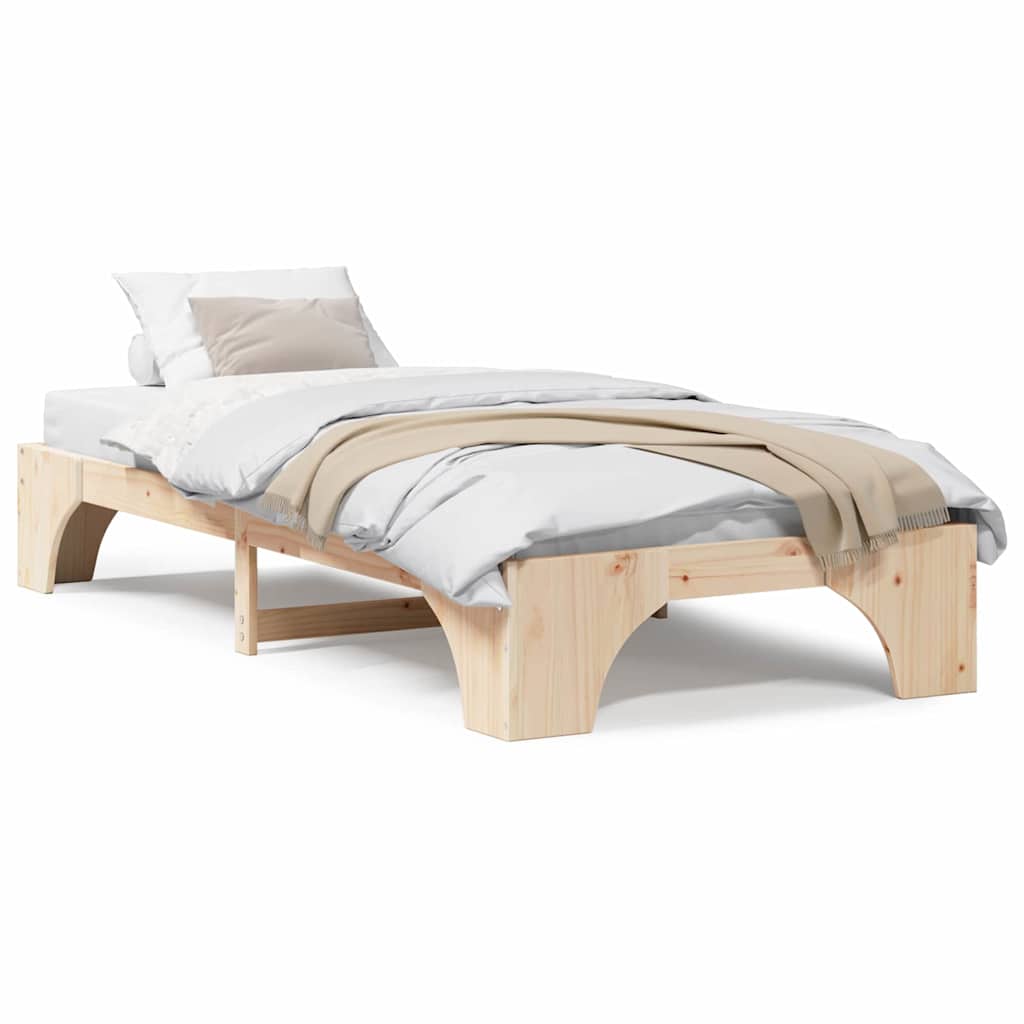 Struttura del letto Pino massello 197 x 82 x 30 cm