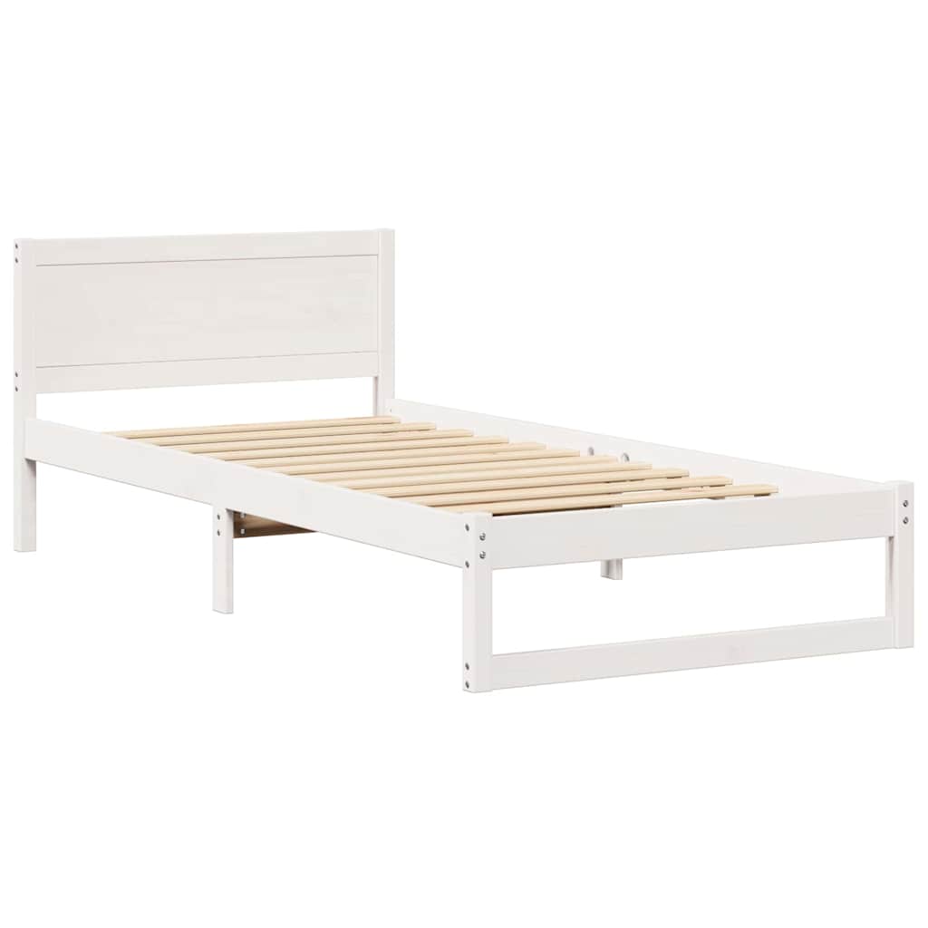 Struttura del letto Bianco 80 x 200 cm Legno massello di pino
