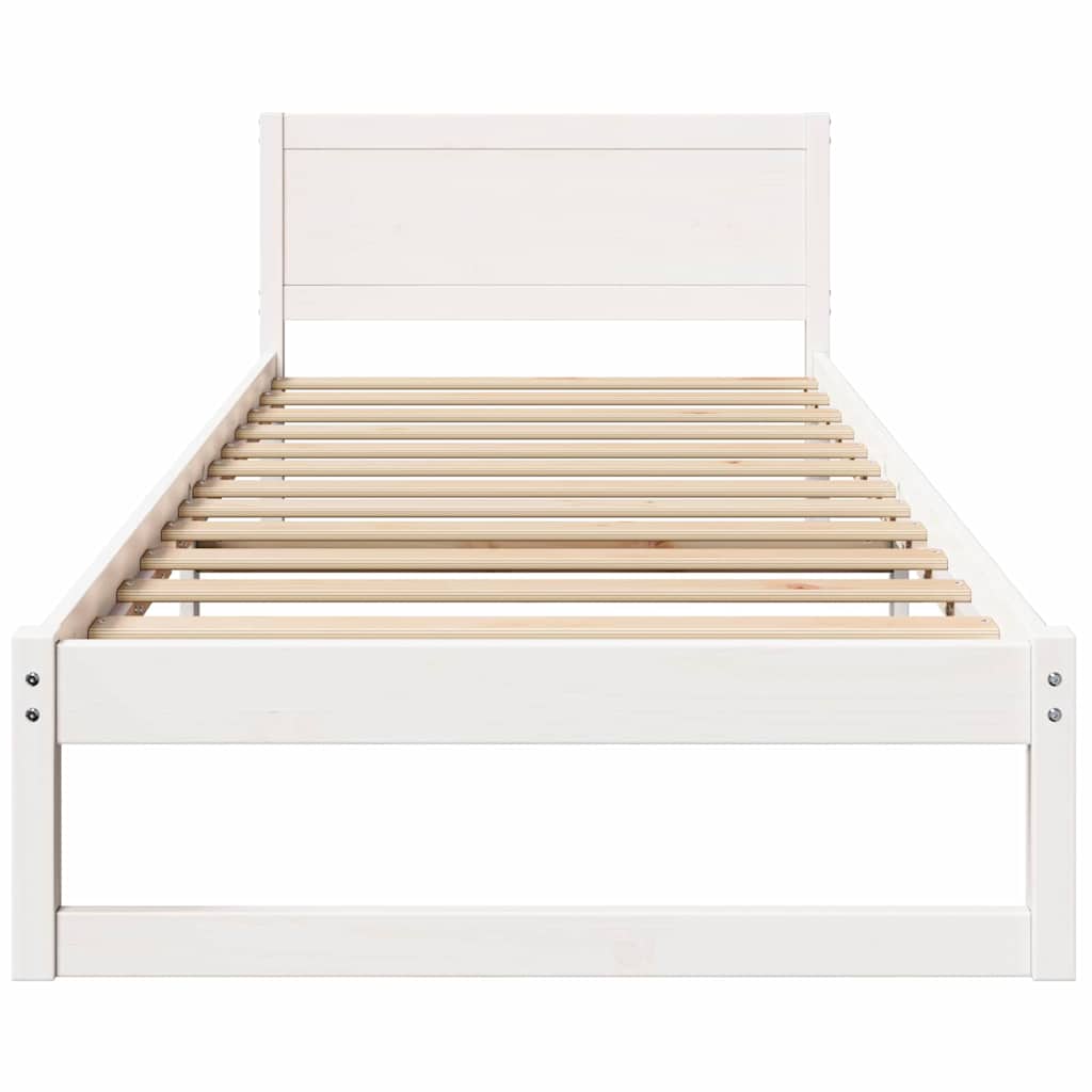 Struttura del letto Bianco 80 x 200 cm Legno massello di pino