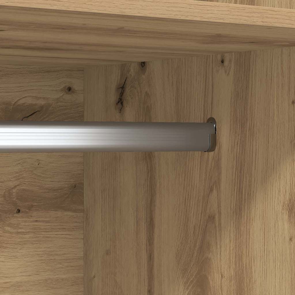 Guardaroba con lo scaffale rovere artigianale Legno multistrato