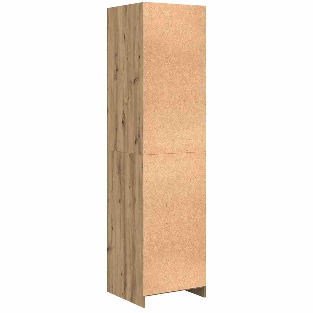 Guardaroba con lo scaffale rovere artigianale Legno multistrato