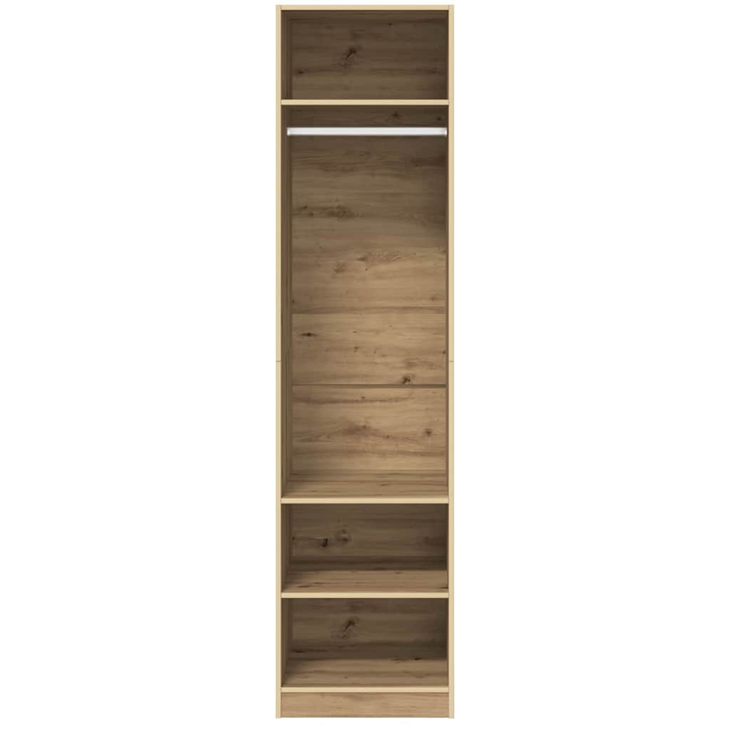 Guardaroba con lo scaffale rovere artigianale Legno multistrato