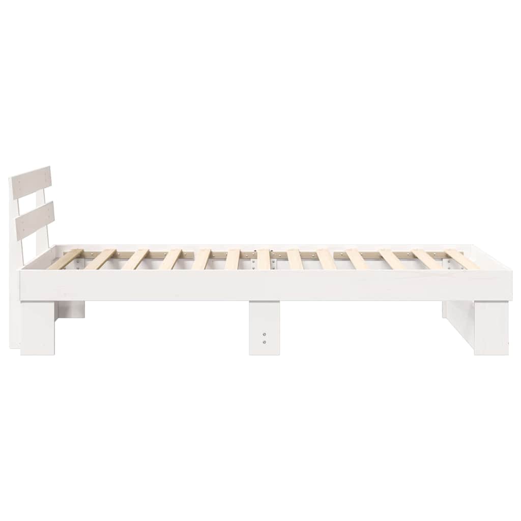 Struttura del letto Bianco 80 x 200 cm Legno di pino massello