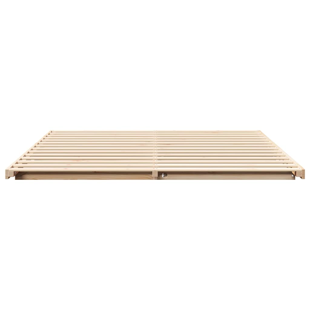 Struttura letto a terra Marrone 200 x 200 cm