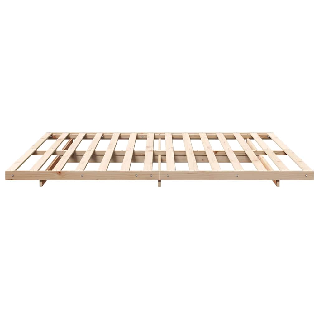 Struttura letto a terra Marrone 200 x 200 cm