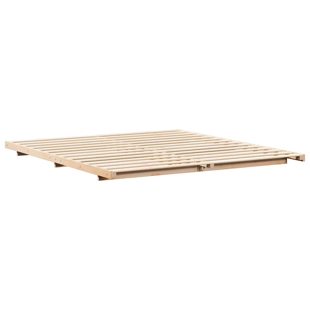 Struttura letto a terra Marrone 180 x 200 cm