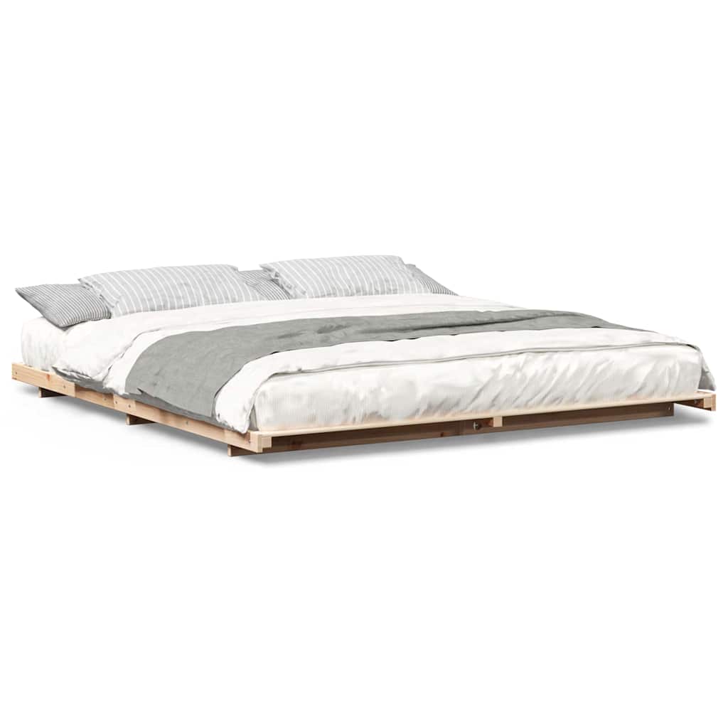 Struttura letto a terra Marrone 180 x 200 cm