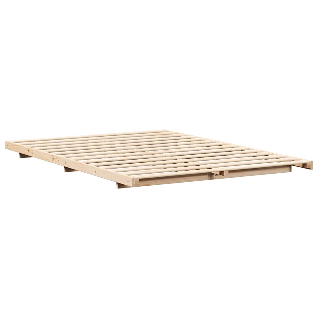 Struttura letto a terra Marrone 160 x 200 cm