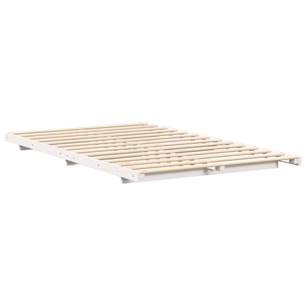 Struttura letto a terra Bianco 120 x 200 cm