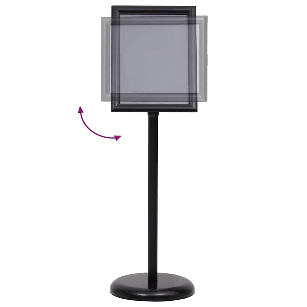 Supporti per poster 2 pcs Nero 32.5 x 24 x 78 cm