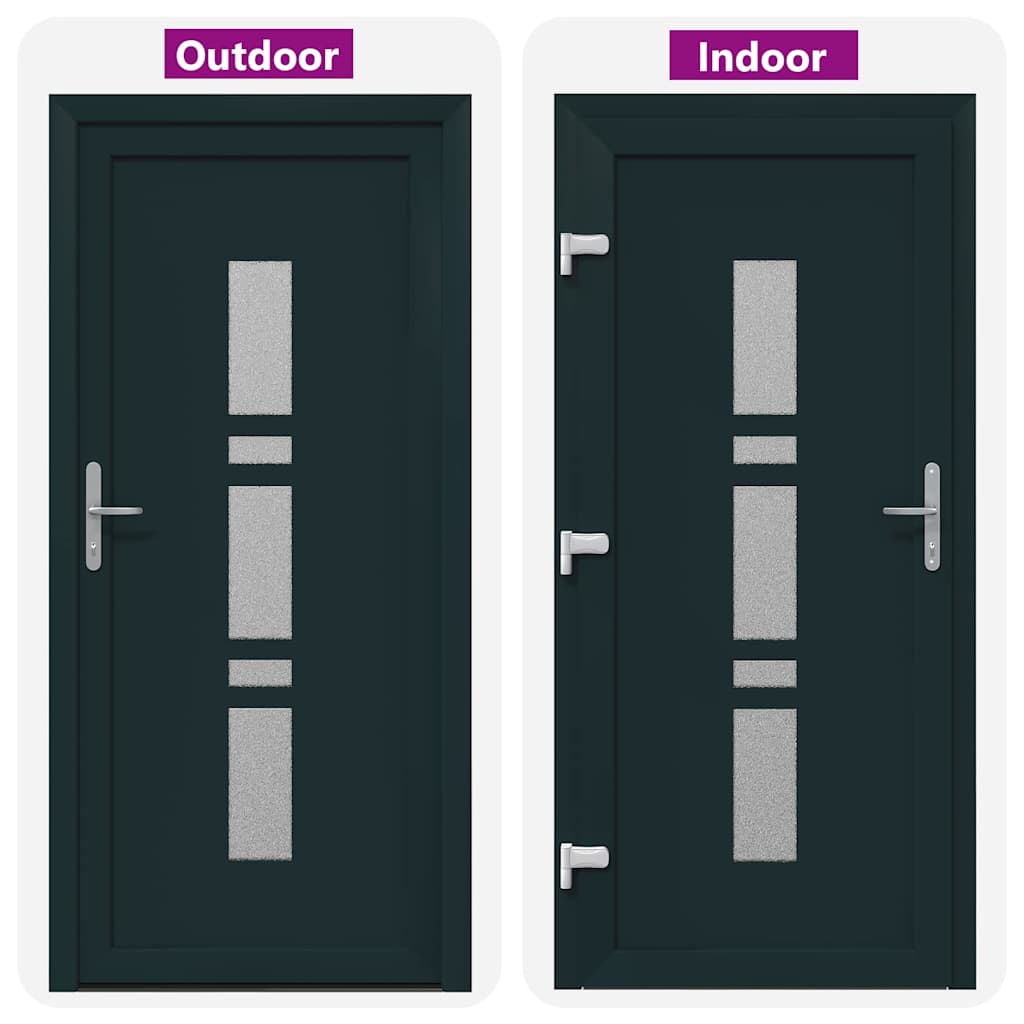 Porta d'ingresso Antracite PVC