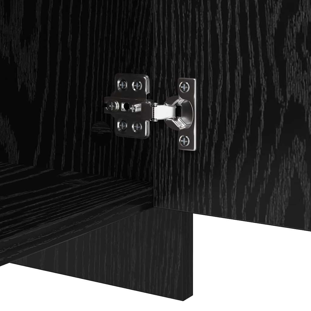 Credenza Rovere nero 70 x 41 x 75 cm Legno multistrato