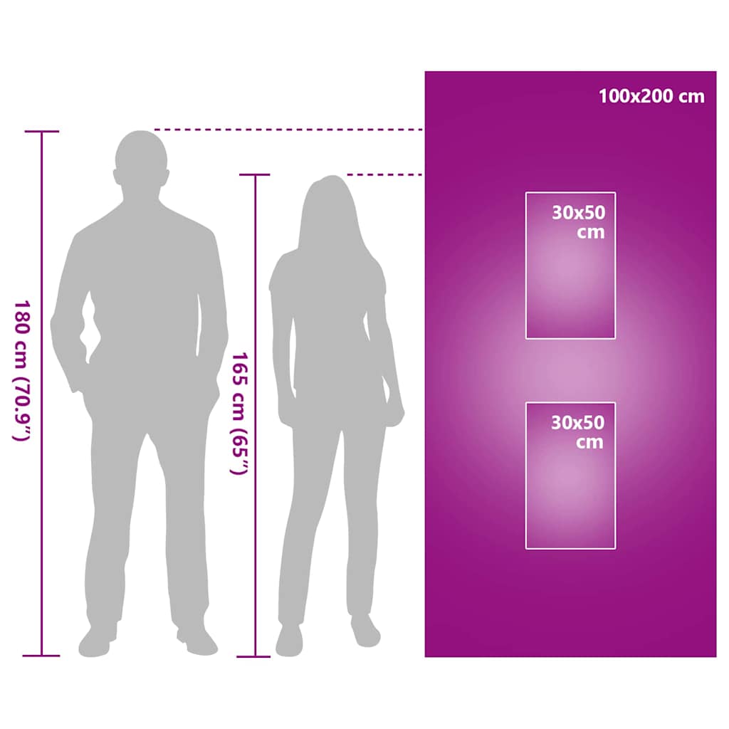 Set di Asciugamani Sportivi 3 pcs Verde Poliestere e poliammide