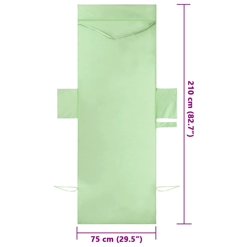 Asciugamani per lettino 2 pcs Verde 210 x 75 cm