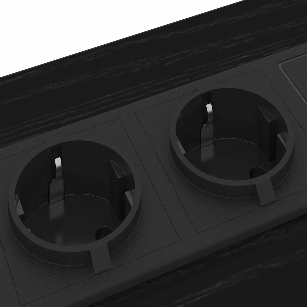 Armadio da Notte con cassetto 2 pcs Rovere Nero 42 x 41 x 61 cm | homemem39