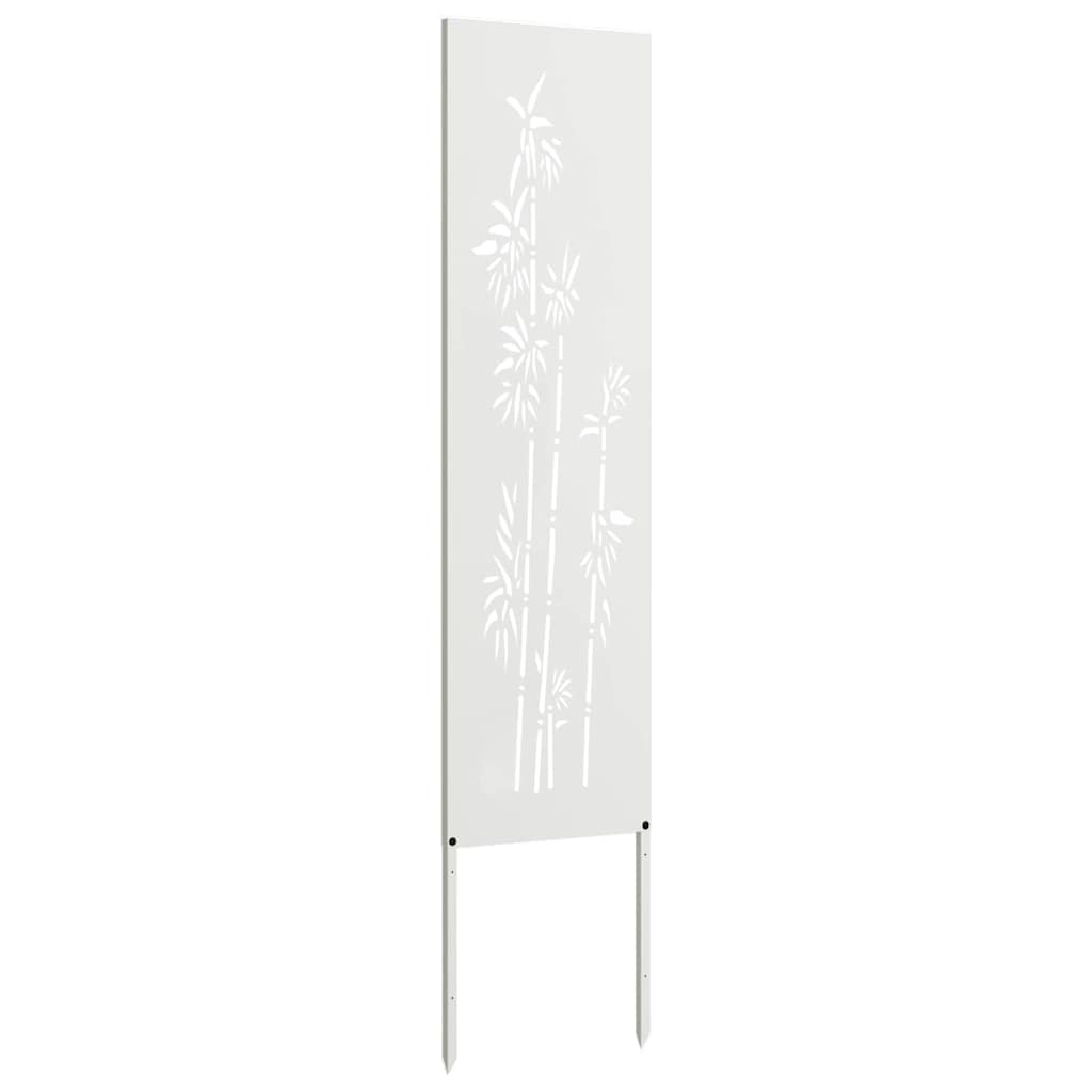 Schermo per privacy in giardino Floreale Bianco 32 x 140 cm