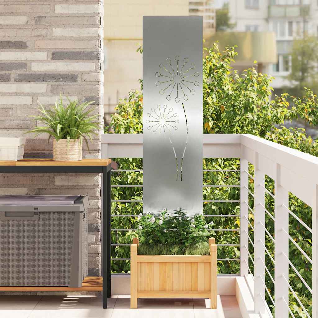Schermo per privacy in giardino Traforo Argento 32 x 140 cm
