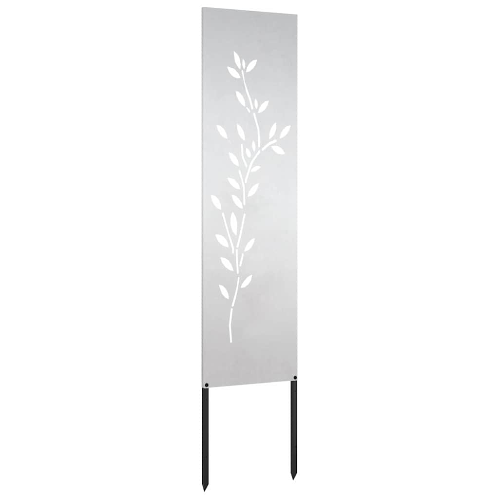 Pannello Decorativo da Giardino Altro Argento 32 x 140 cm