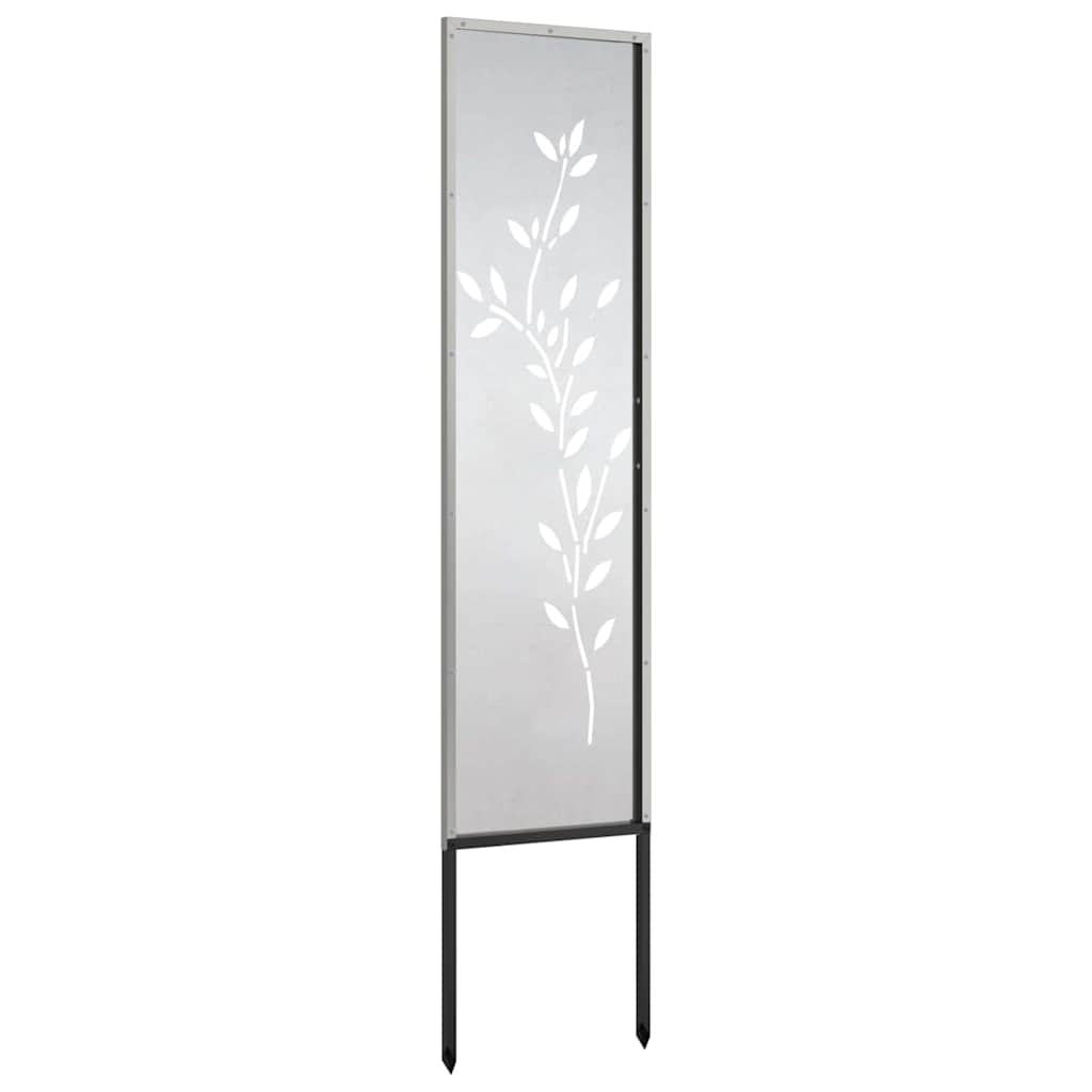 Pannello Decorativo da Giardino Altro Argento 32 x 140 cm