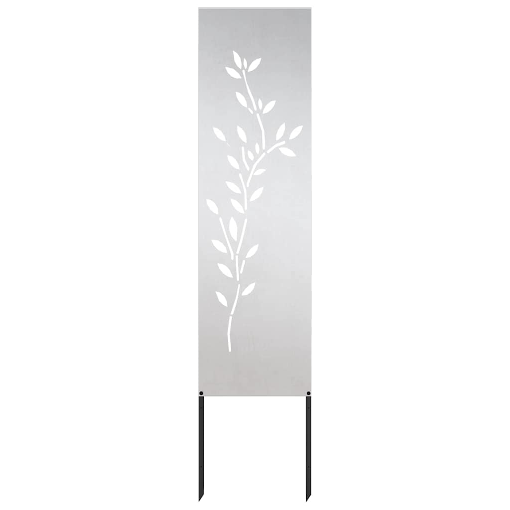Pannello Decorativo da Giardino Altro Argento 32 x 140 cm