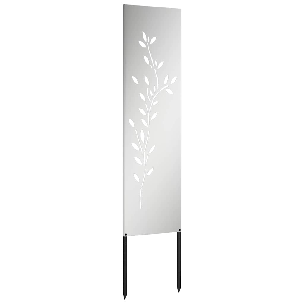 Pannello Decorativo da Giardino Altro Argento 32 x 140 cm