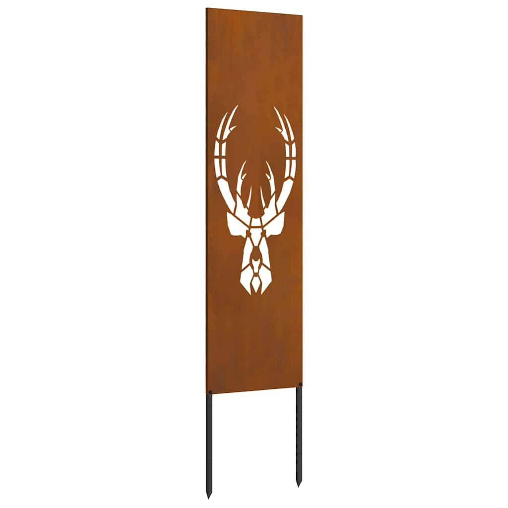 Pannello Decorativo da Giardino Ruggine 32 x 140 cm