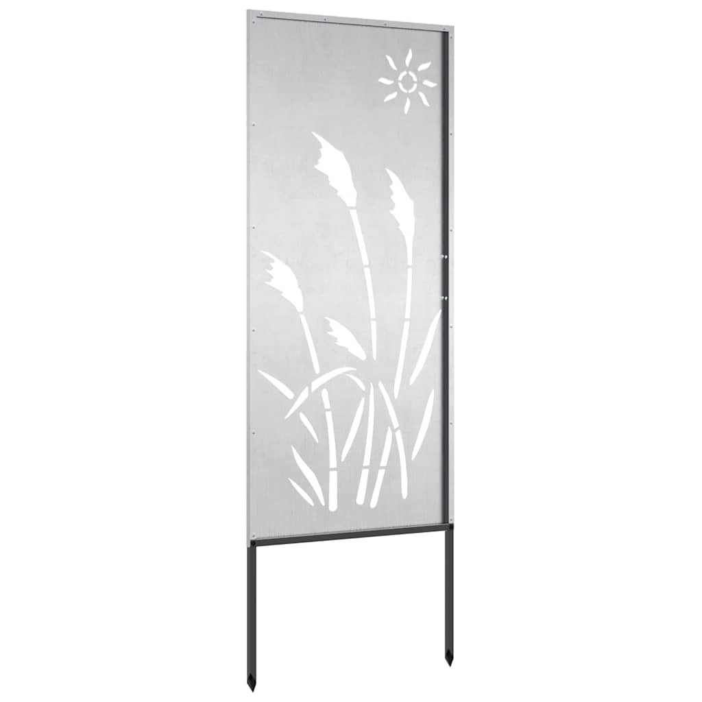 Pannello Decorativo da Giardino Altro Argento 50 x 140 cm