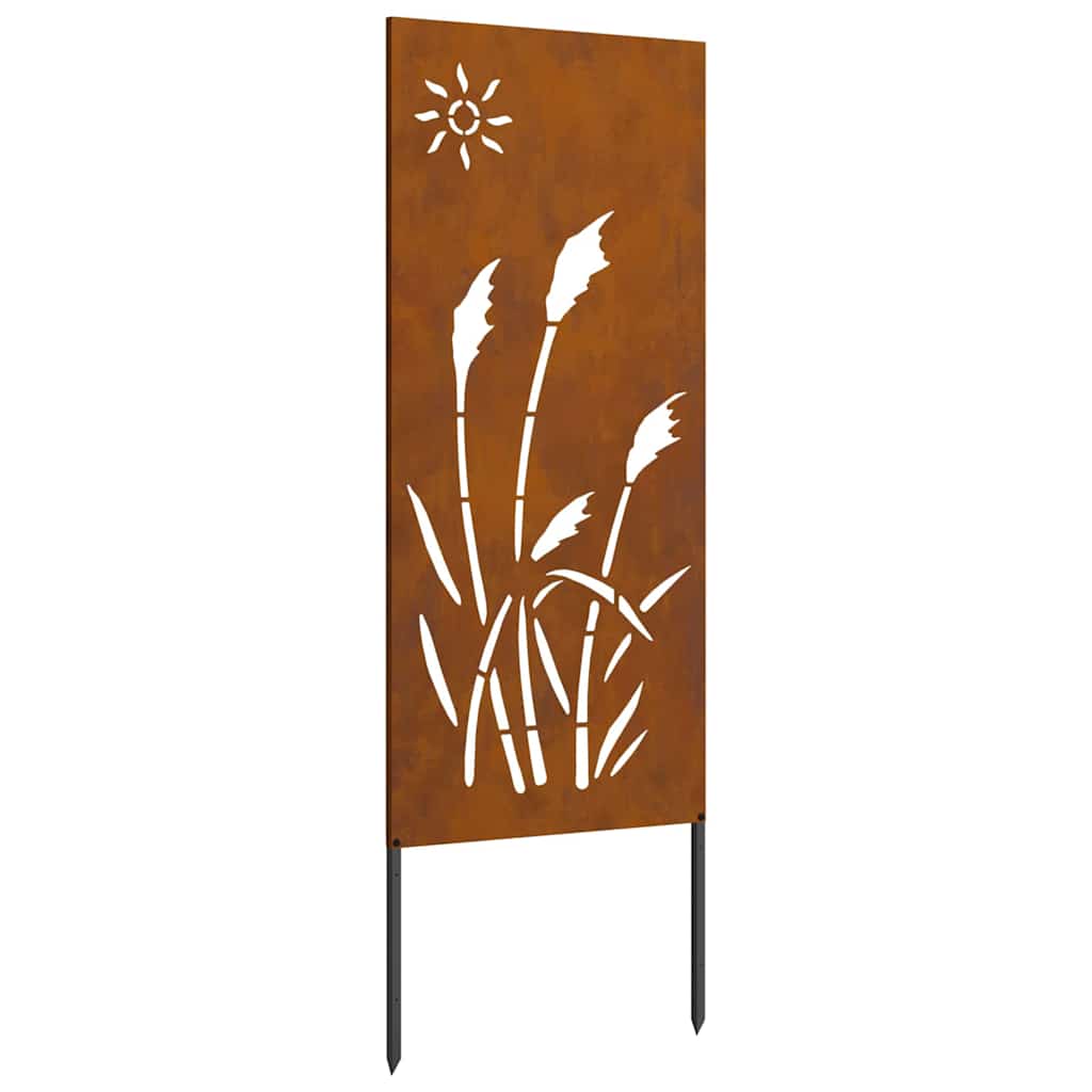 Schermo per privacy in giardino Traforo Ruggine 50 x 140 cm