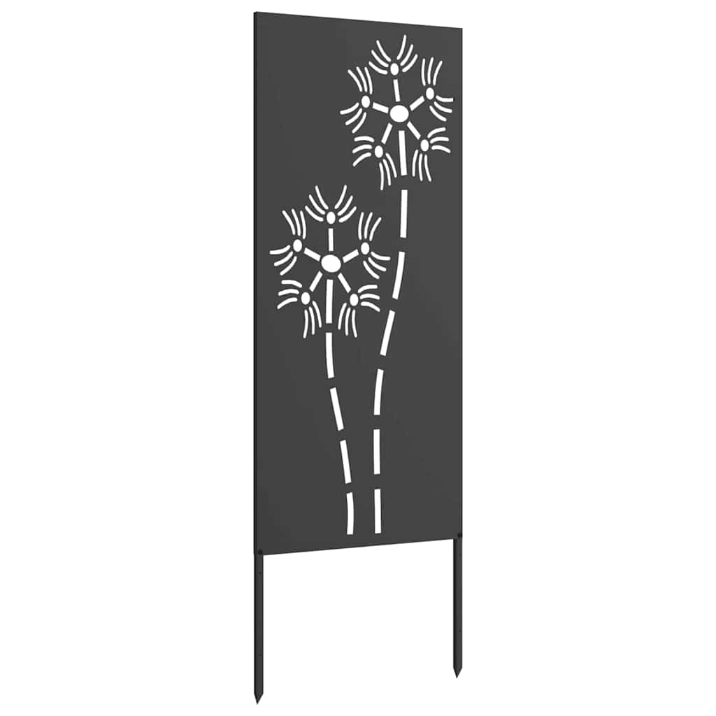 Pannello Decorativo da Giardino Altro Nero 50 x 140 cm