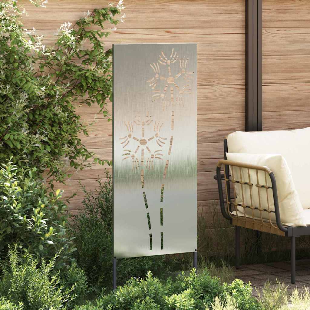 Pannello Decorativo da Giardino Altro Argento 50 x 140 cm