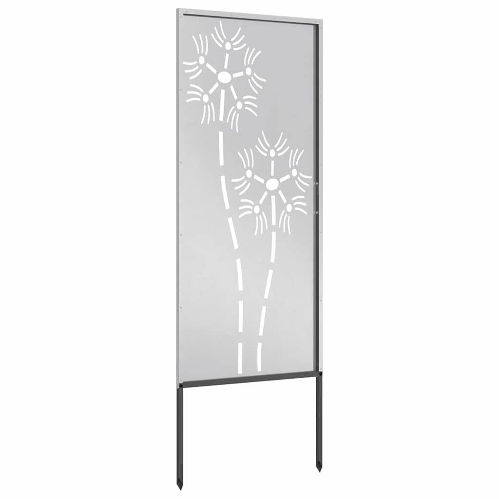 Pannello Decorativo da Giardino Altro Argento 50 x 140 cm