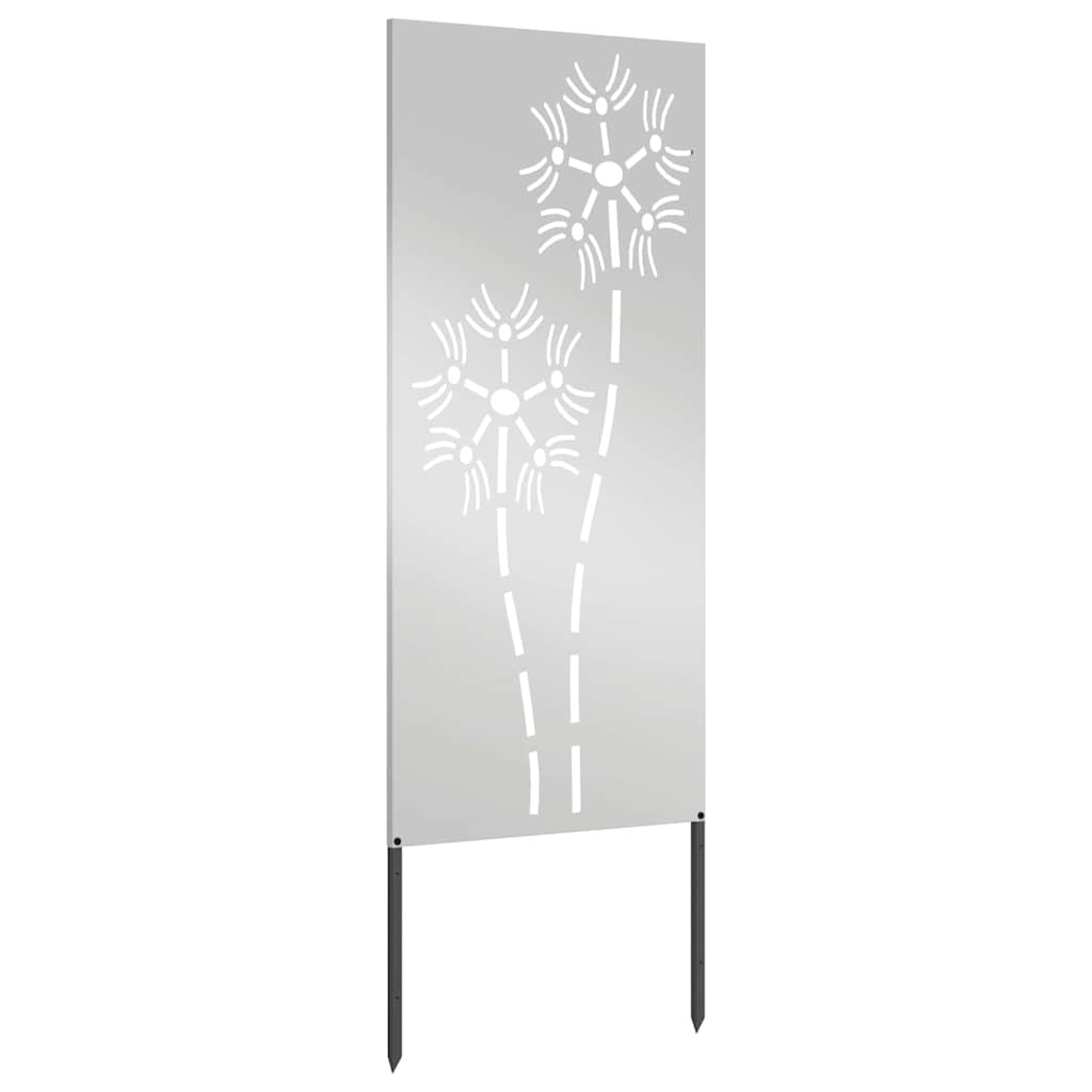 Pannello Decorativo da Giardino Altro Argento 50 x 140 cm