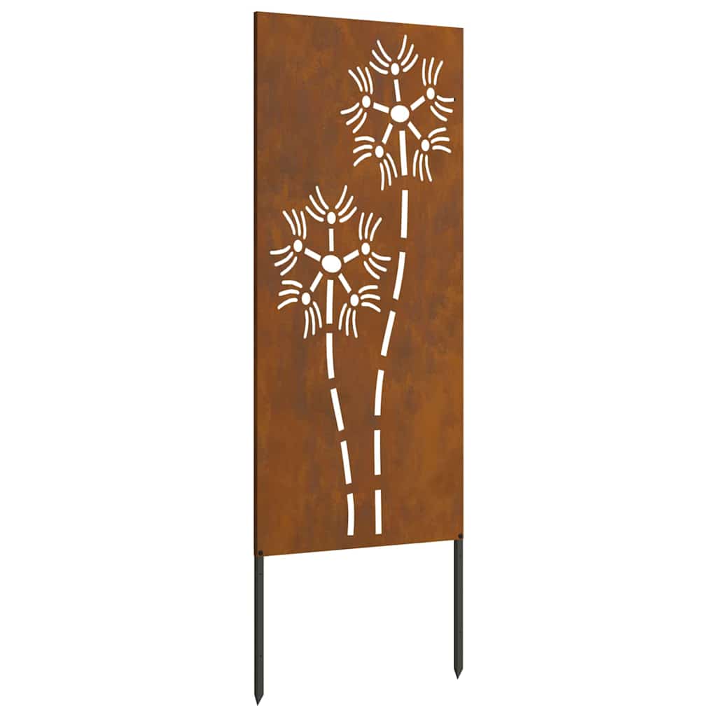 Pannello Decorativo da Giardino Altro Ruggine 50 x 140 cm