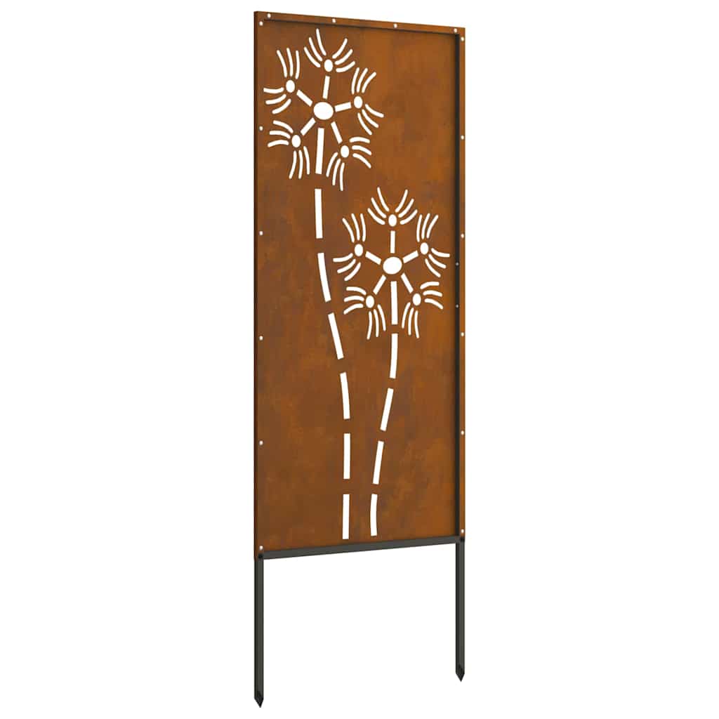 Pannello Decorativo da Giardino Altro Ruggine 50 x 140 cm