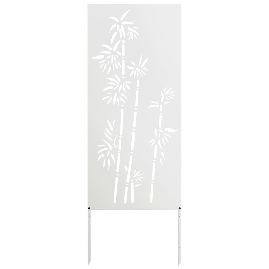 Schermo per privacy in giardino Floreale Bianco 50 x 140 cm