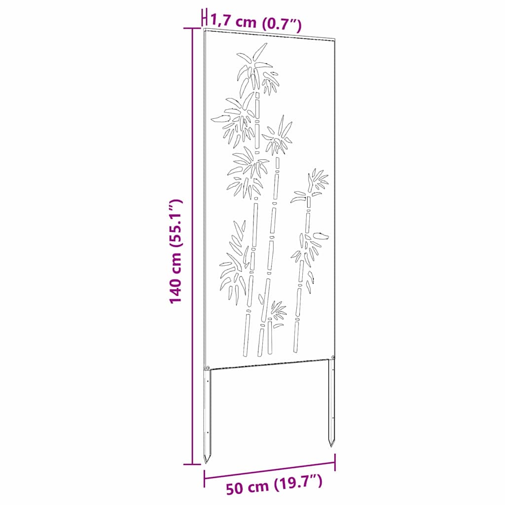 Schermo per privacy in giardino Oliver verde 50 x 140 cm