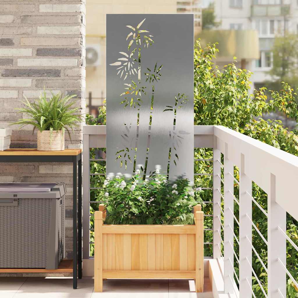 Schermo per privacy in giardino Floreale Argento 50 x 140 cm