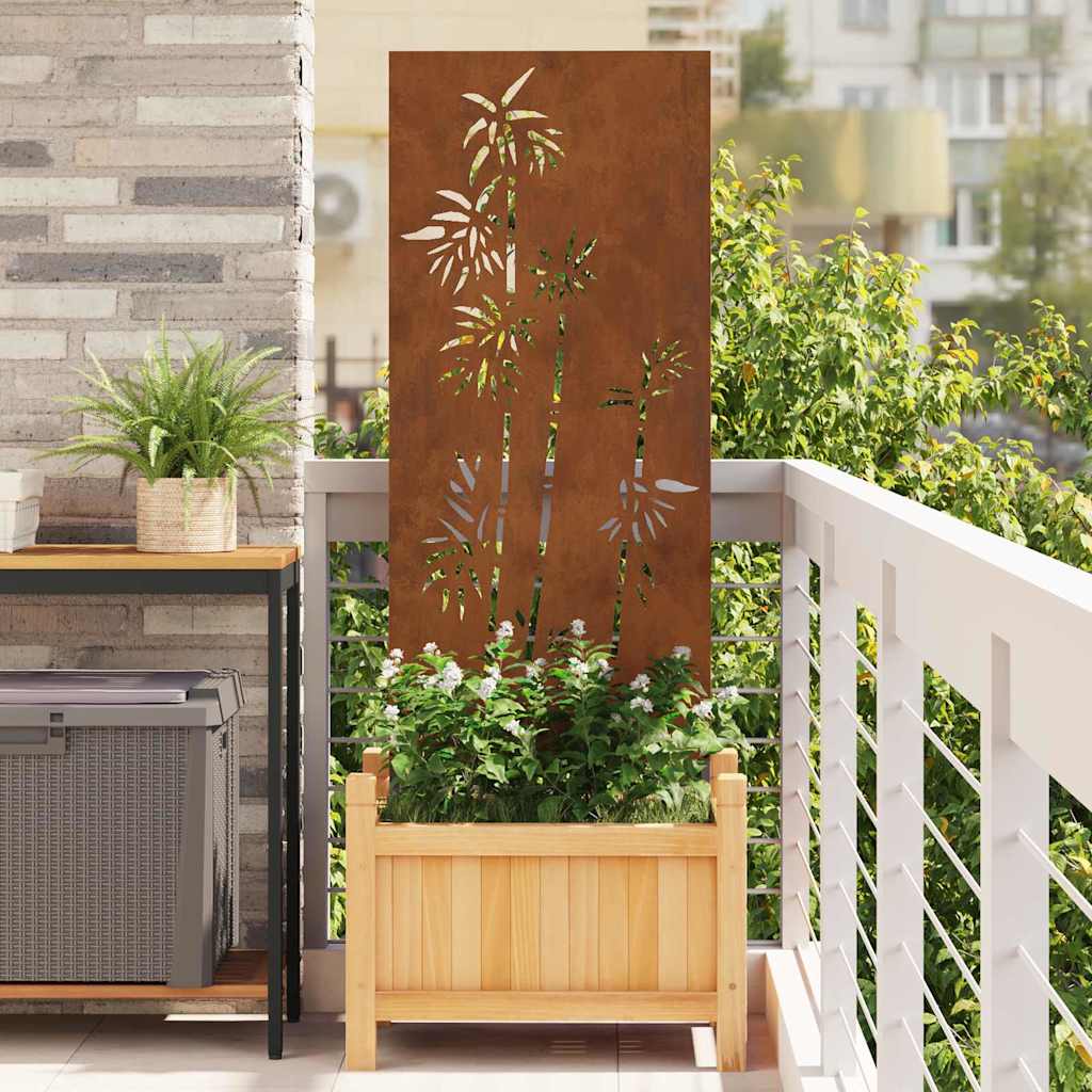 Pannello Decorativo da Giardino Ruggine 50 x 140 cm - homemem39
