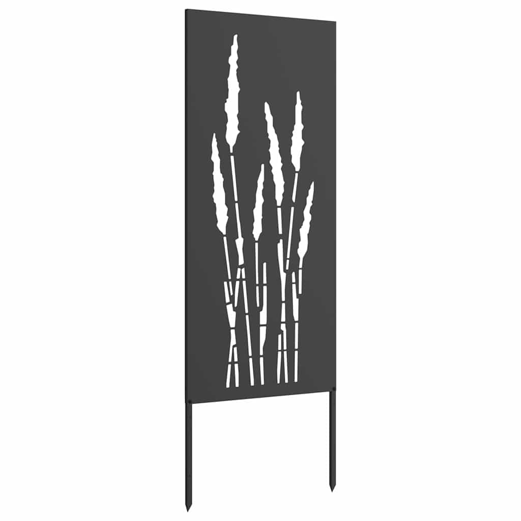 Pannello Decorativo da Giardino Nero 50 x 140 cm