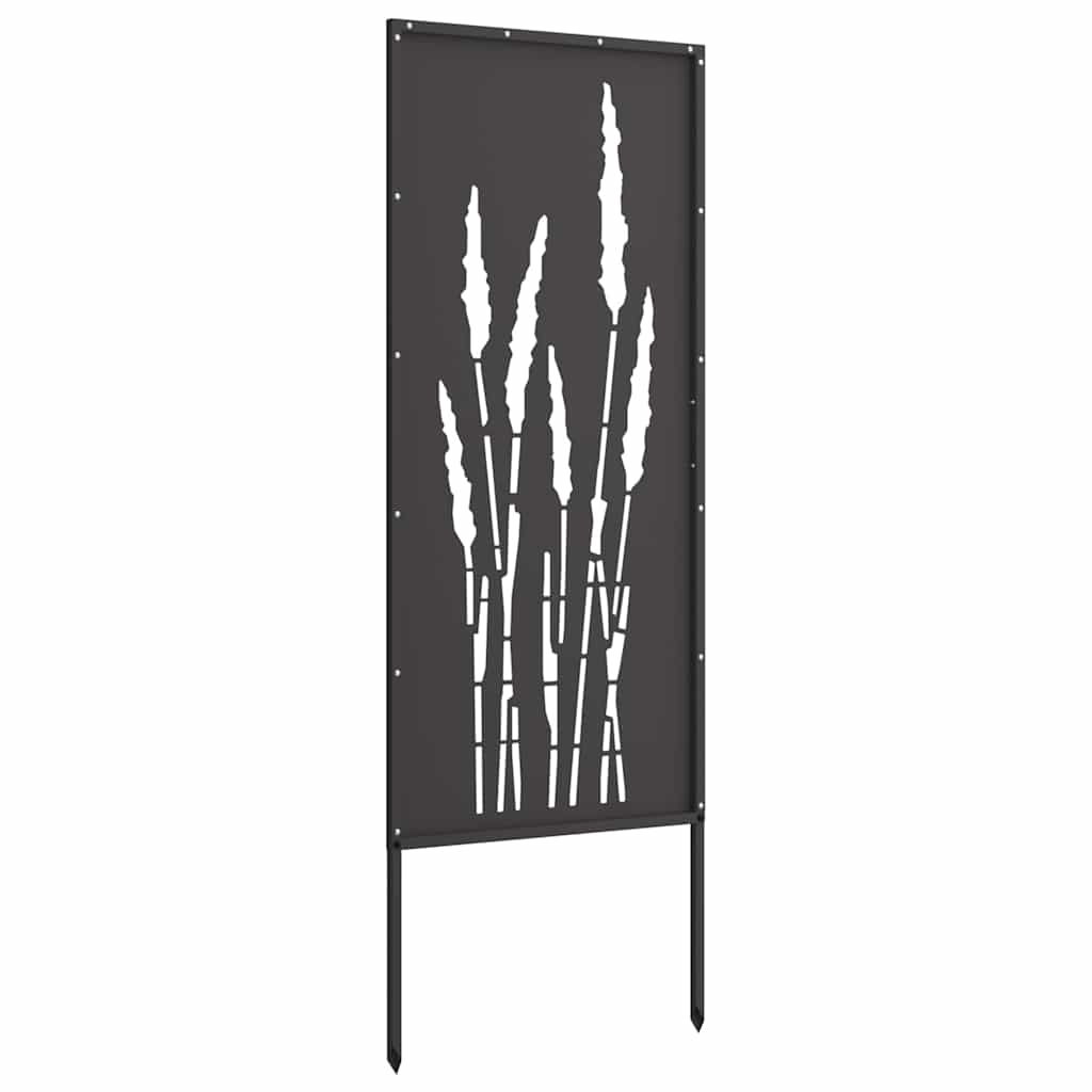 Pannello Decorativo da Giardino Nero 50 x 140 cm