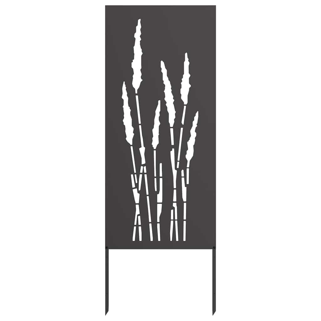 Pannello Decorativo da Giardino Nero 50 x 140 cm