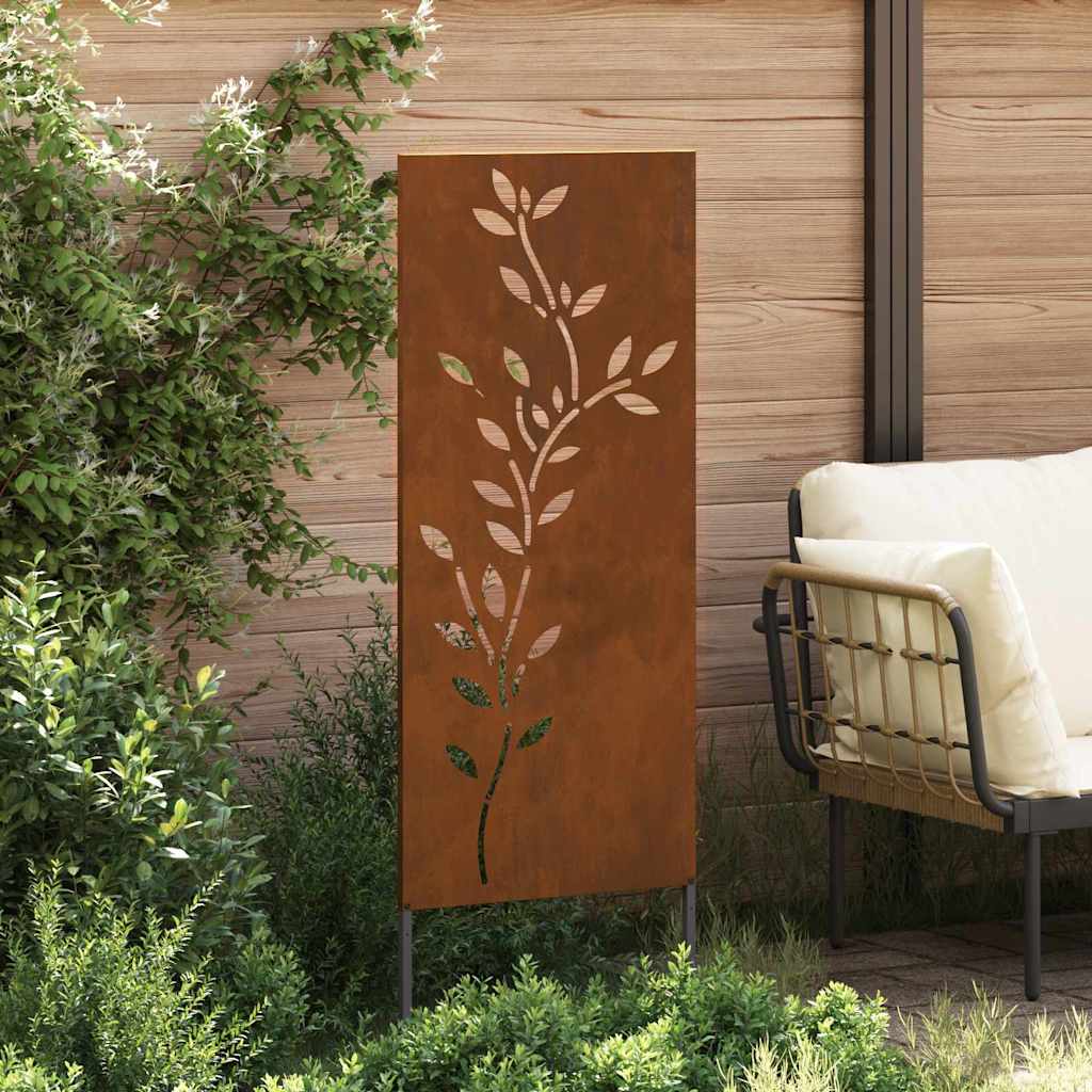 Pannello Decorativo da Giardino Ruggine 50 x 140 cm