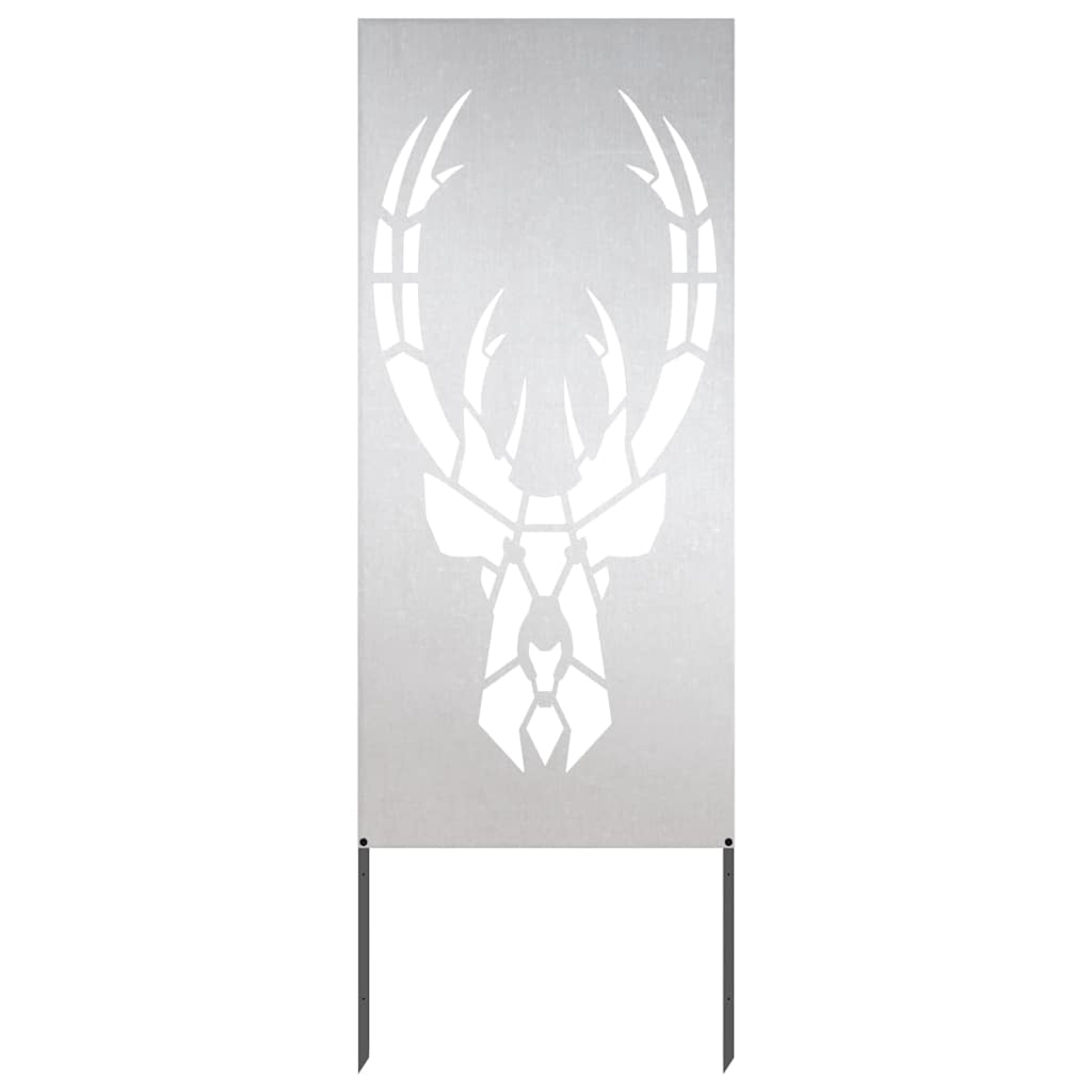 Pannello Decorativo da Giardino Argento 50 x 140 cm